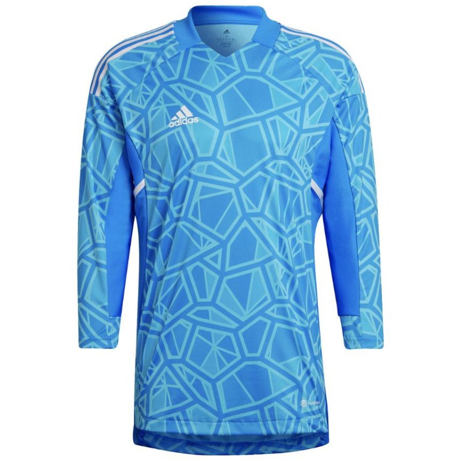 Adidas Condivo 22 Goalkeeper Jersey Long Slevee men's goalkeeper shirt, blue HB1616