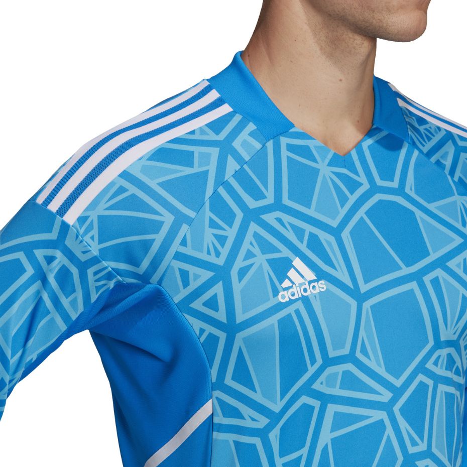 Adidas Condivo 22 Goalkeeper Jersey Long Slevee men's goalkeeper shirt, blue HB1616