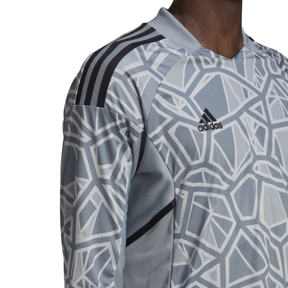 Adidas Condivo 22 Goalkeeper Jersey Long Slevee men's goalkeeper shirt, gray HB1614