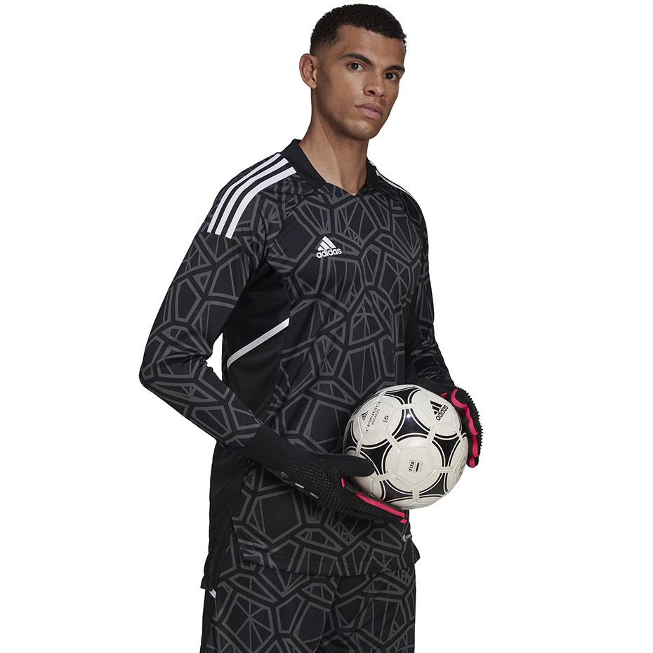 Men's
adidas Condivo 22 Jersey Long Sleeve goalkeeper shirt, black HB1615