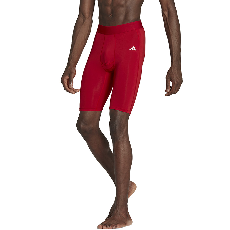 Spodenki m?skie adidas Techfit Aeroready Short Tights czerwone HP0616