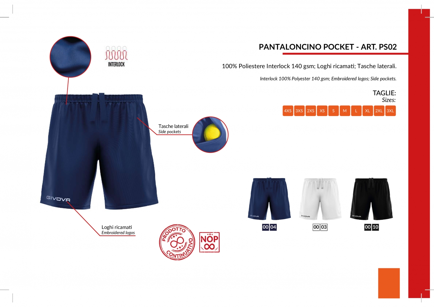 PANTALONCINO POCKET INTERLOCK