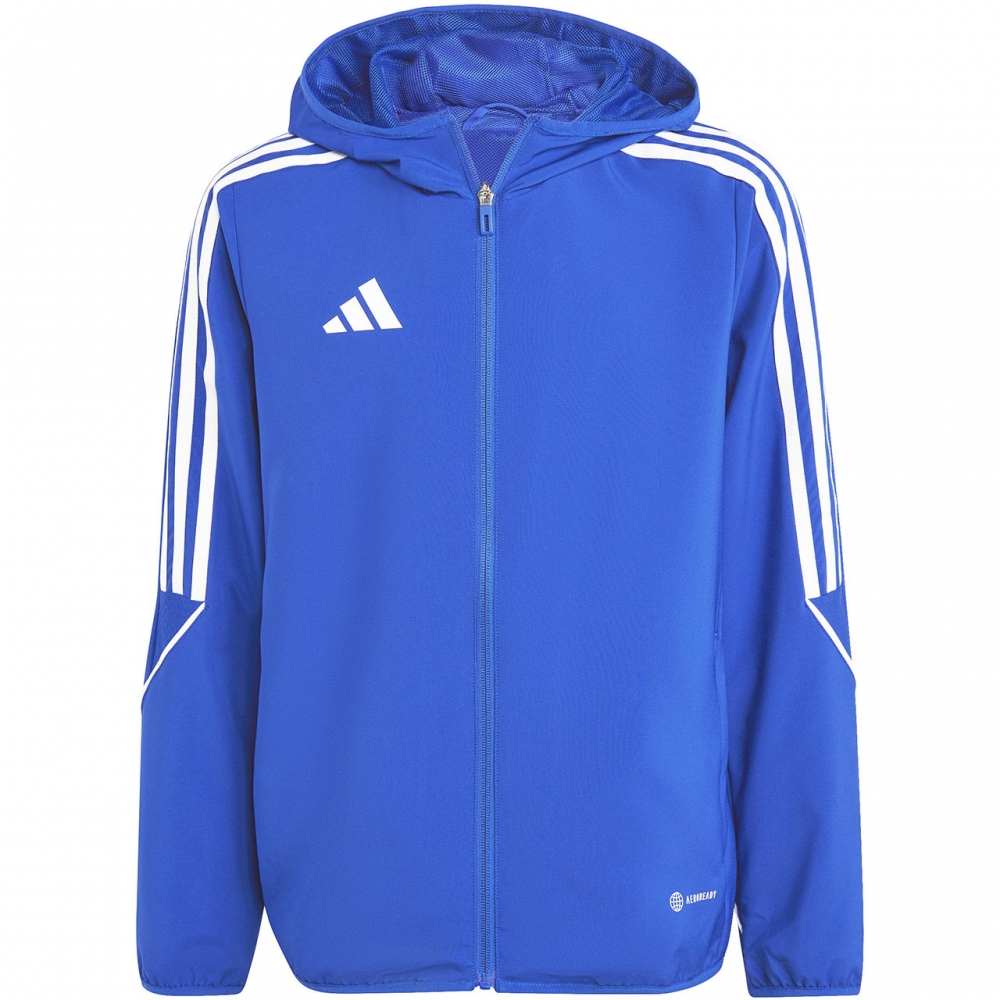 Kurtka dla dzieci adidas Tiro 23 League Windbreaker niebieska IA1626