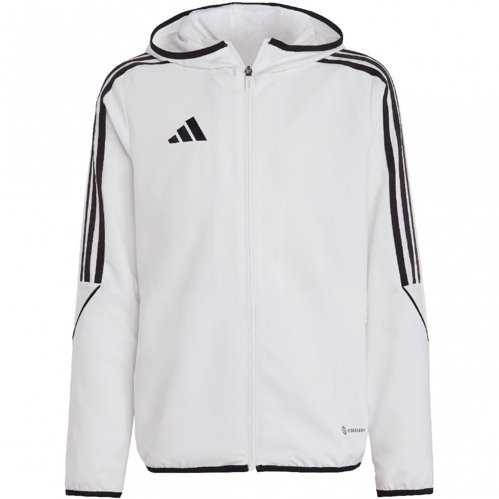 Kurtka dla dzieci adidas Tiro 23 League Windbreaker bia?a IA1621