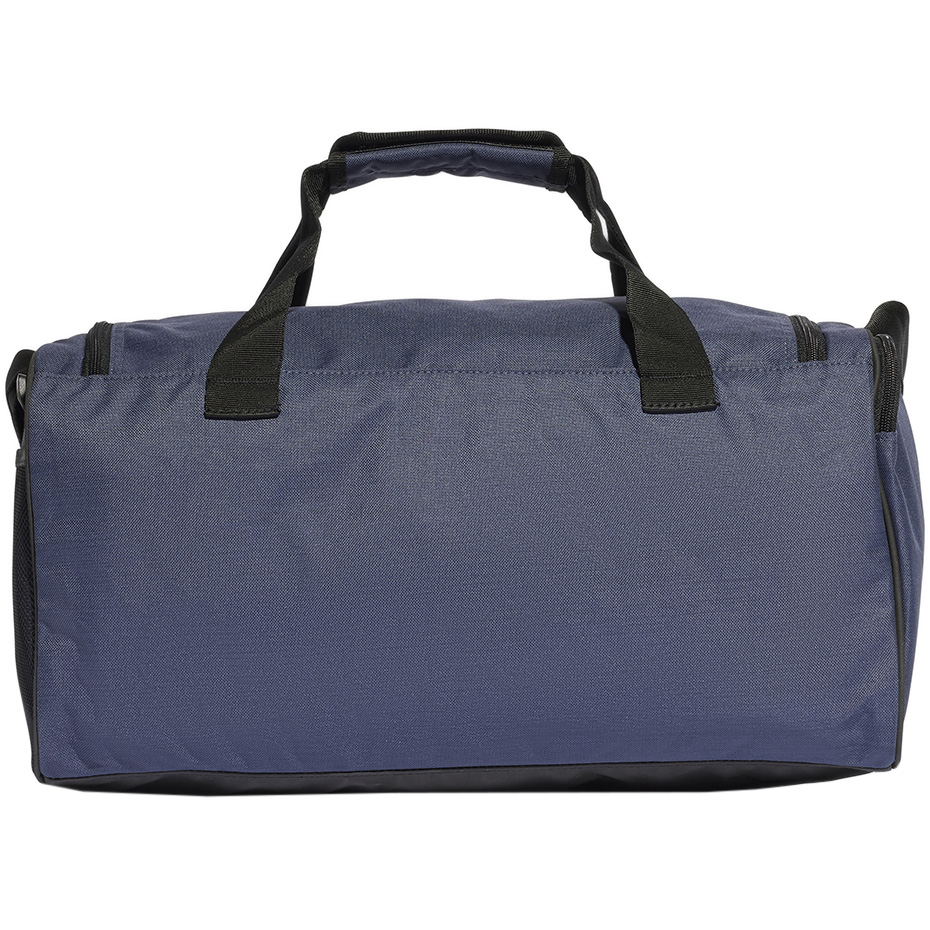 adidas Essentials Linear Duffel Small bag navy blue and white HR5353