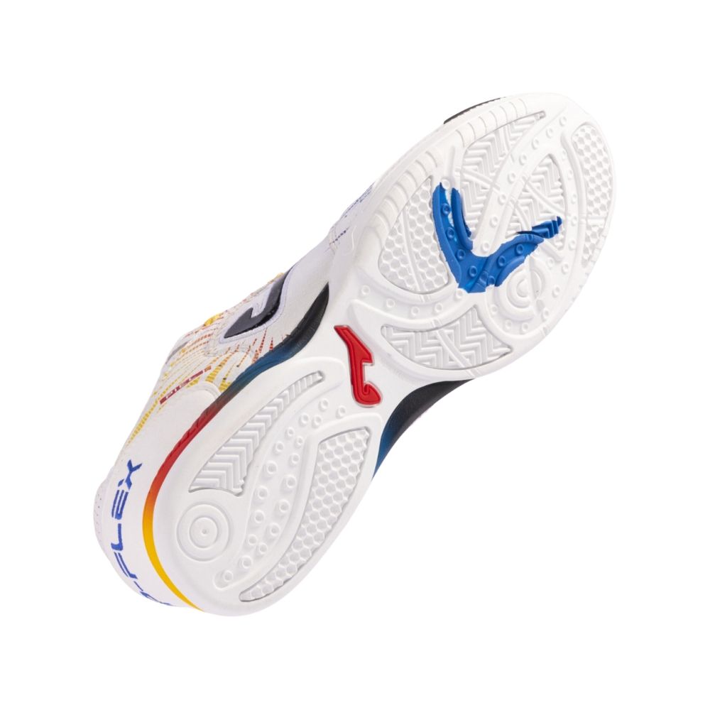 Joma Top Flex 2476 Indoor Football Boots White and Red TOPW2476IN