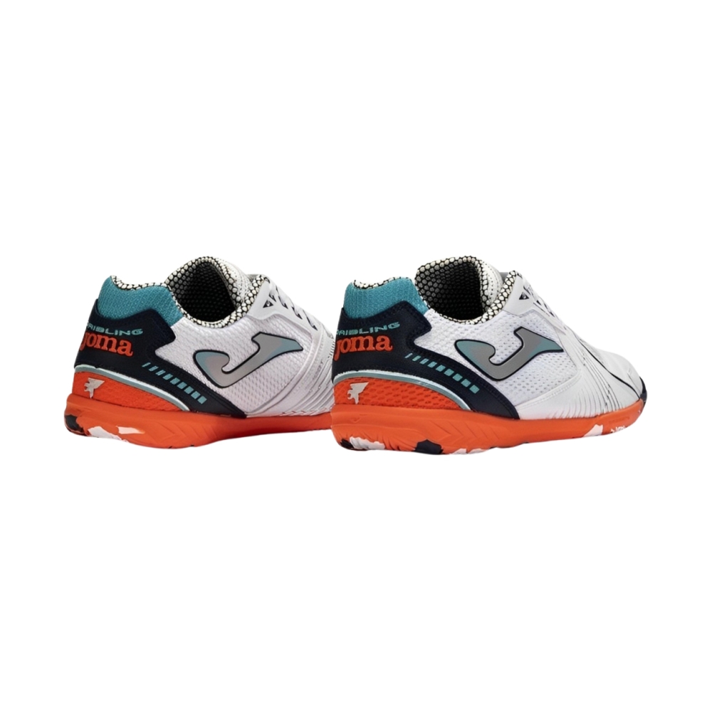 Joma Dribling Indoor 2432 football boots white-orange DRIW2432IN