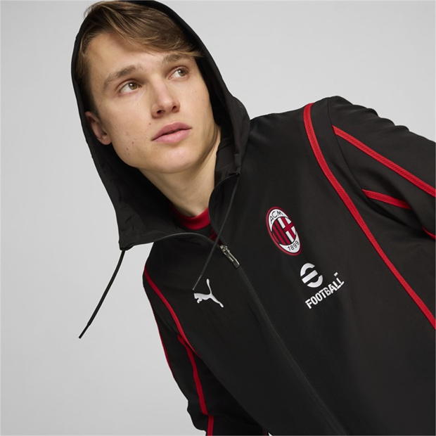 Puma AC Milan Prematch Woven Jacket 2024 2025 Adults