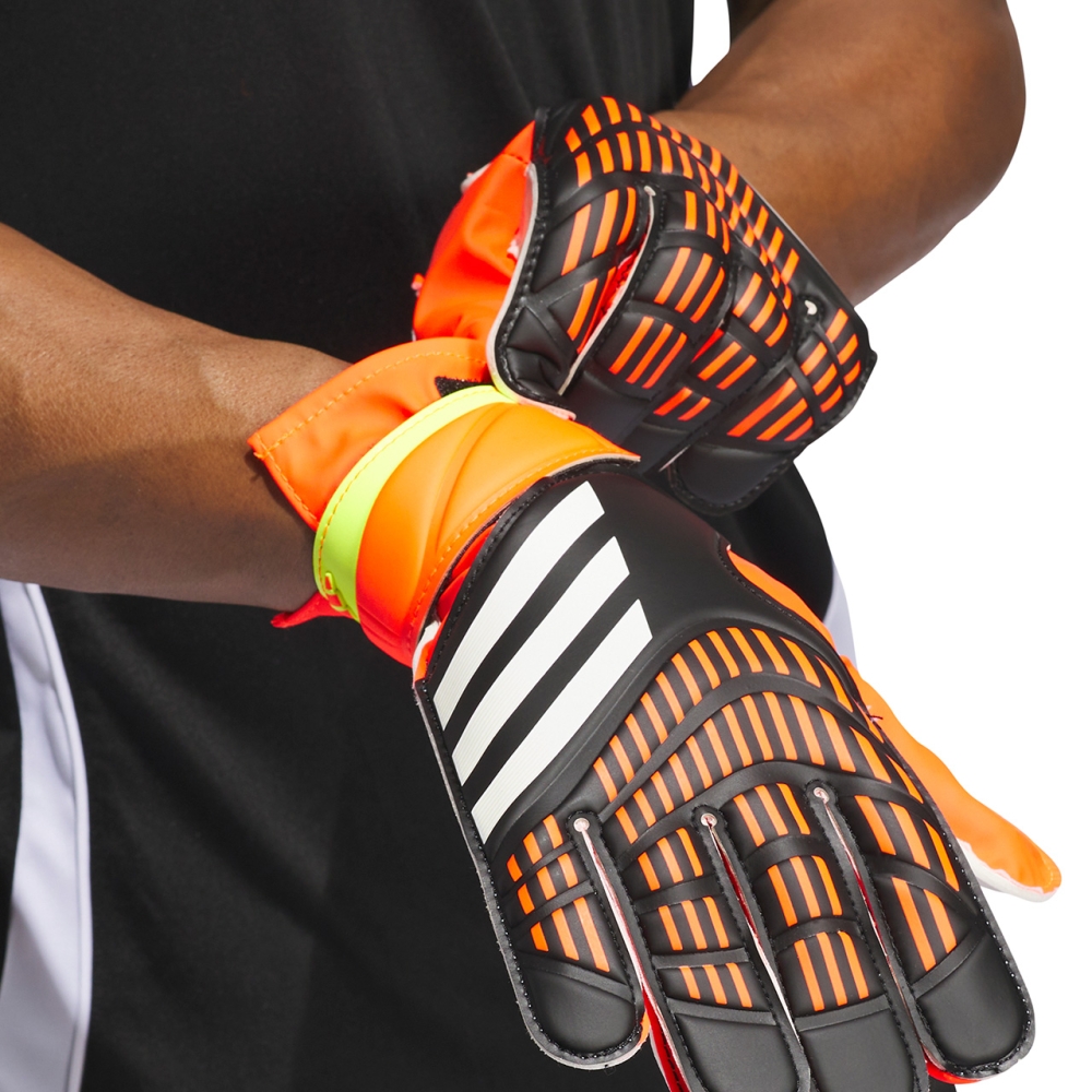 adidas Predator Training goalkeeper gloves orange and black IQ4027