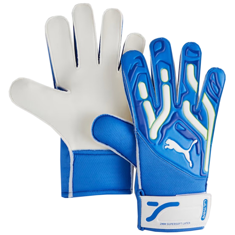 Puma Ultra Play RC goalkeeper gloves blue and white 41862 02