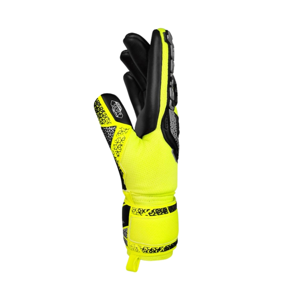 Reusch Attrakt Freegel Silver Goalkeeper Gloves Yellow-Black 5570235 2025