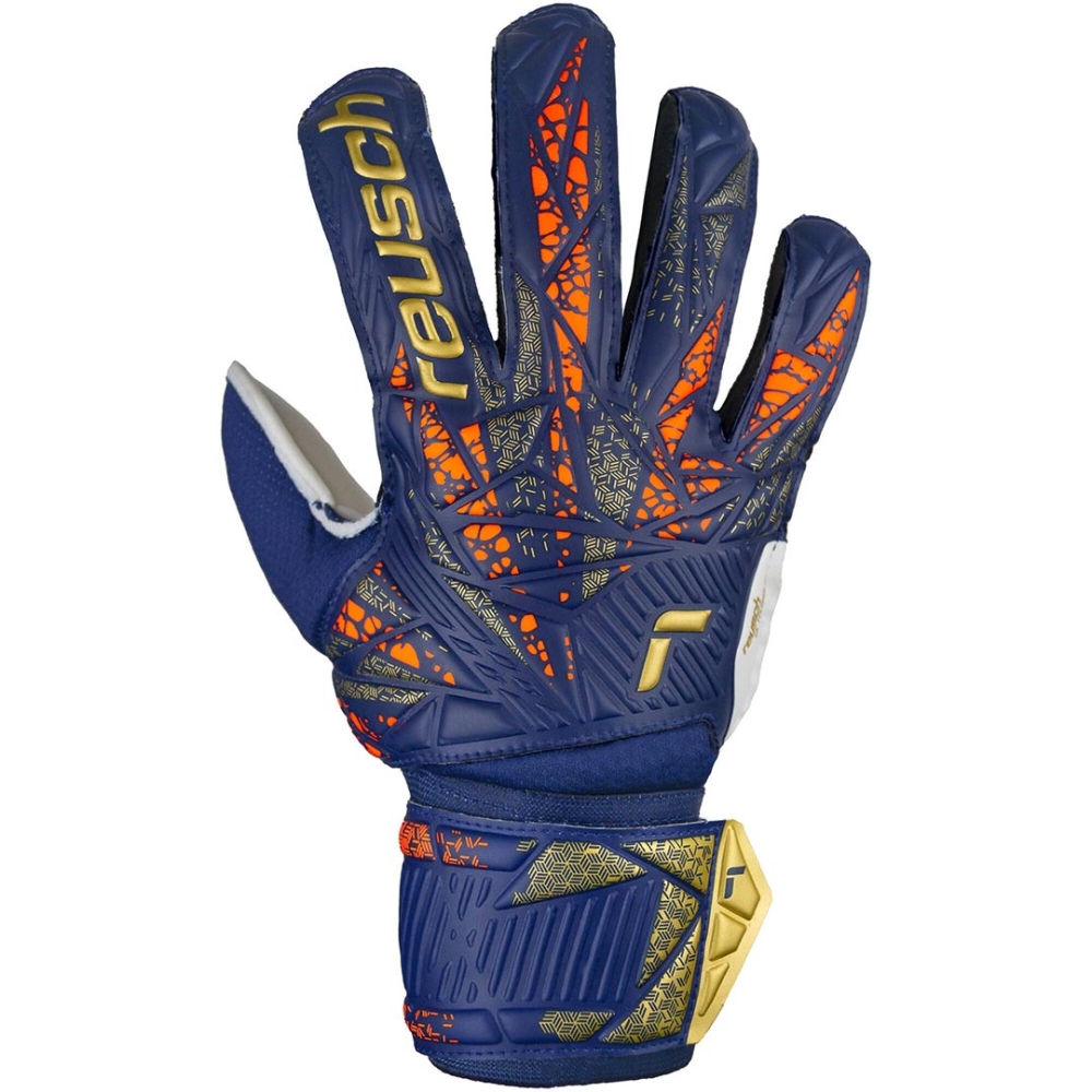 Reusch Attrakt Grip Junior goalkeeper gloves, navy blue 5472815 4410