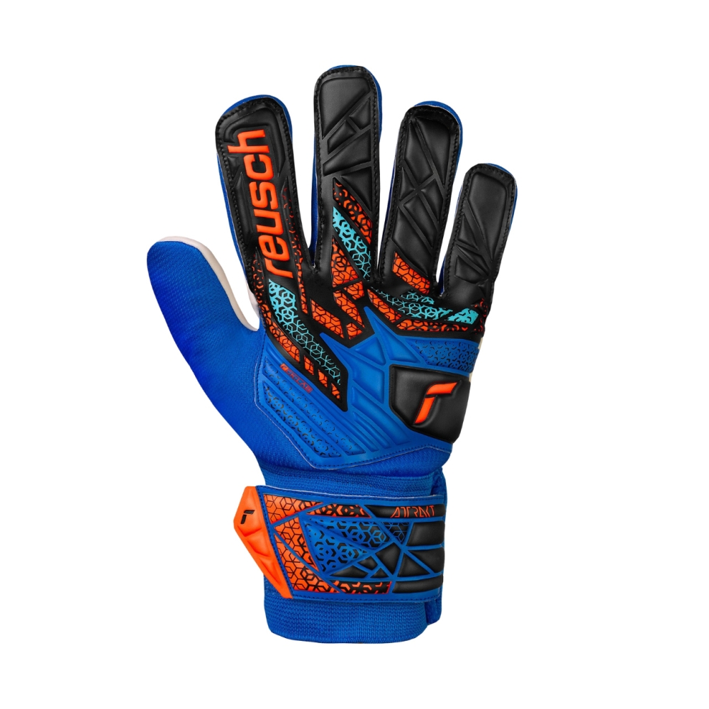 Reusch Attrakt Starter Solid Junior goalkeeper gloves blue-black 5572514 4467