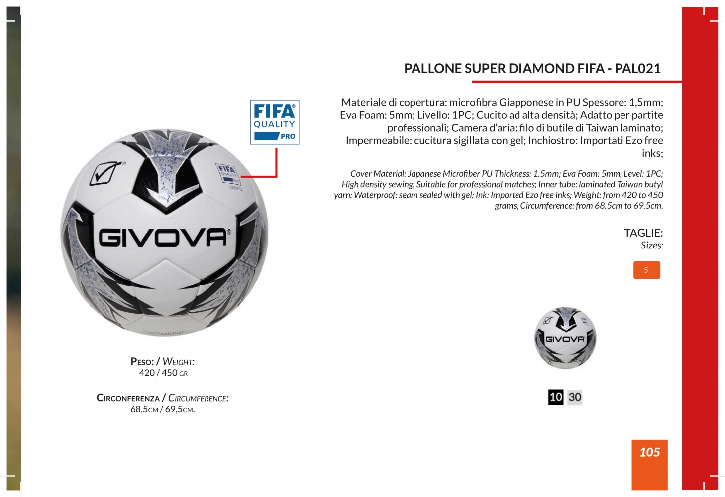 PALLONE SUPER DIAMOND FIFA