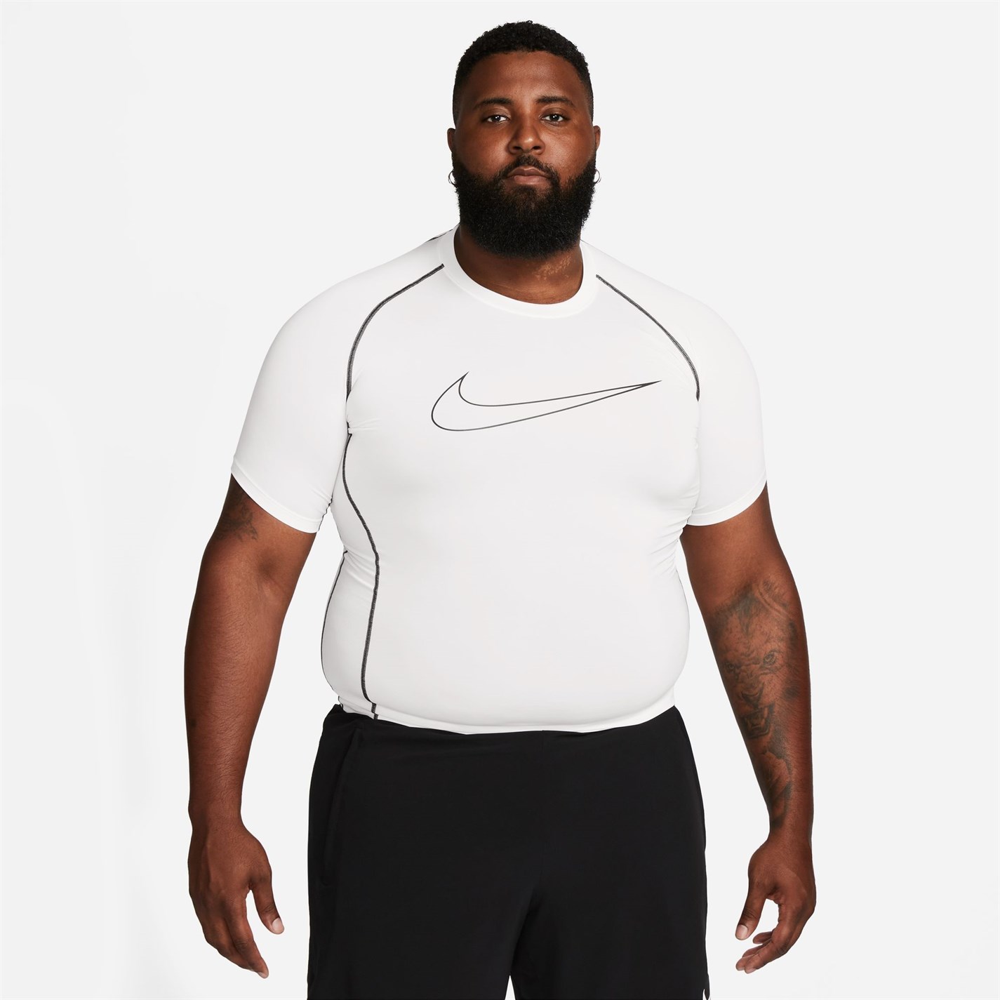 Nike Pro Mens Tight Fit Short-Sleeve Top