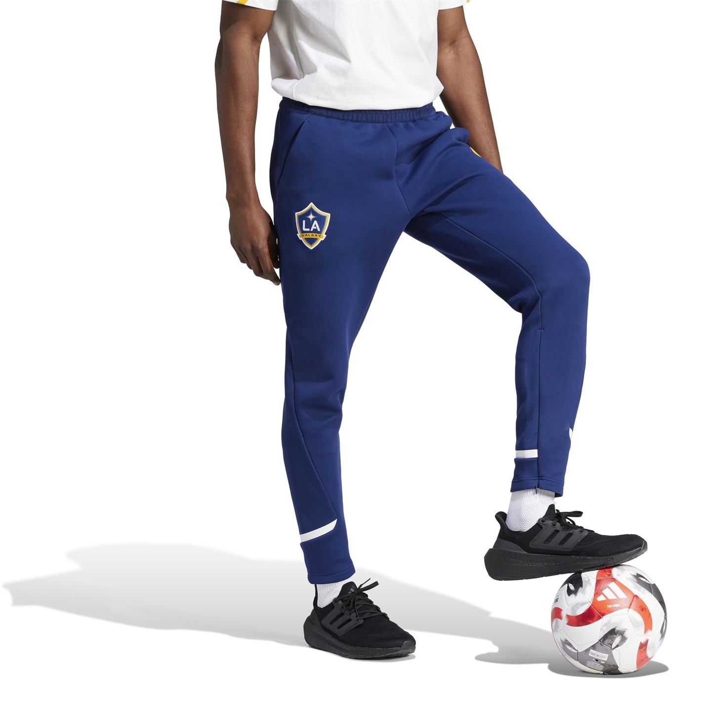 adidas LA Galaxy Designed for Gameday Tracksuit Bottoms Adults