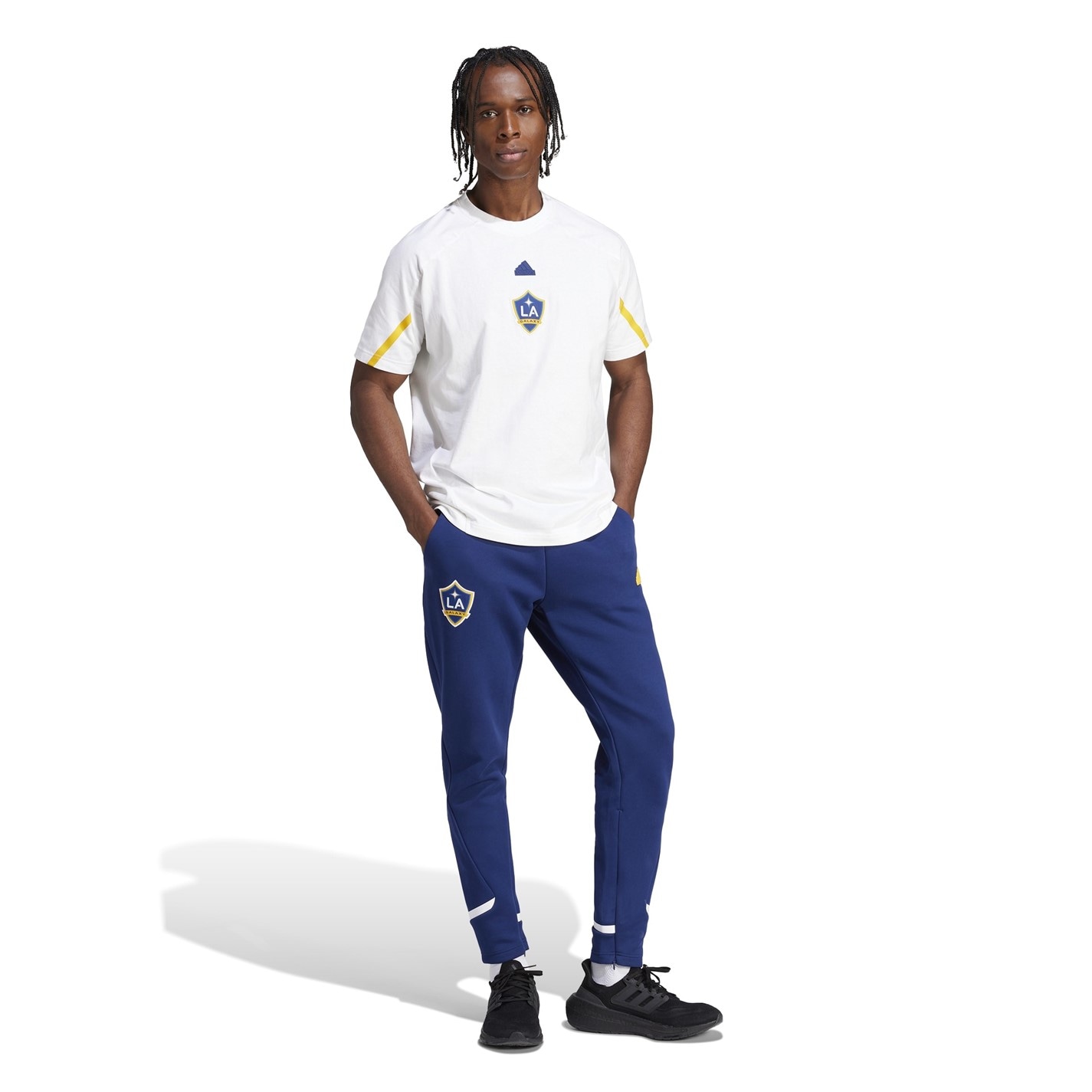 adidas LA Galaxy Designed for Gameday Tracksuit Bottoms Adults