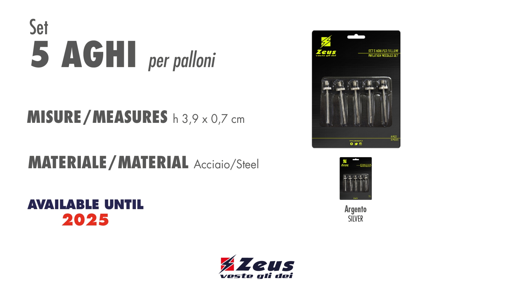 SET 5 AGHI PER PALLONI