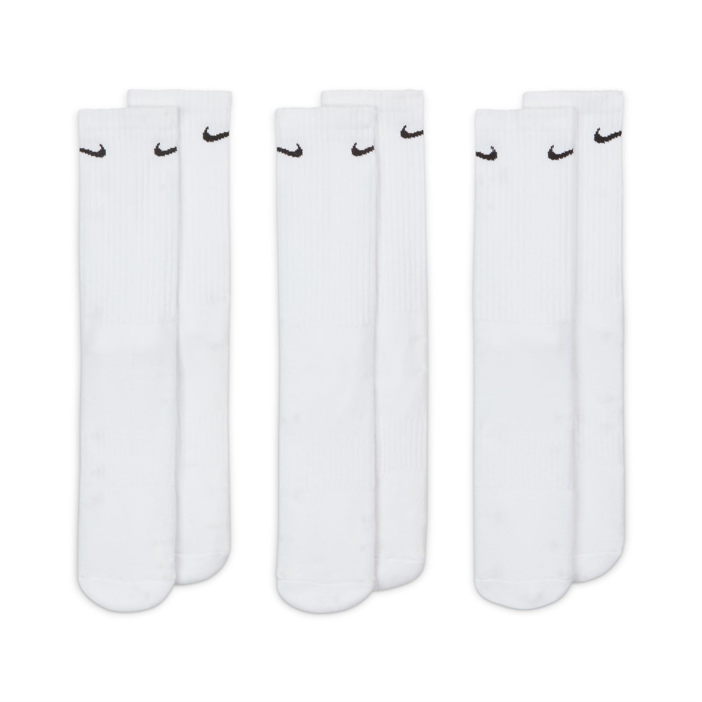 Nike Everyday 3 Pack Cotton Cushioned Crew Socks Mens