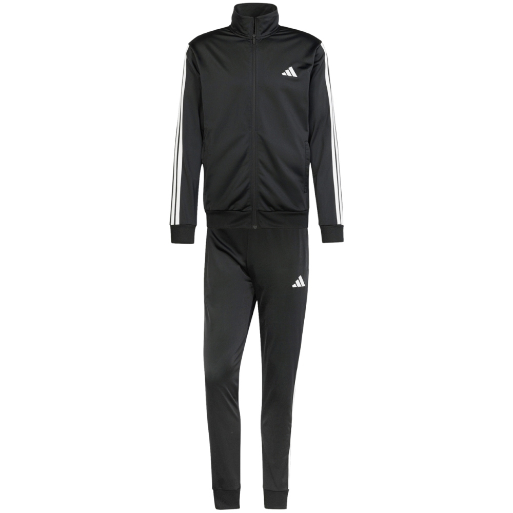 adidas Sportswear Basic 3-Stripes Tricot men's tracksuit black JI8858