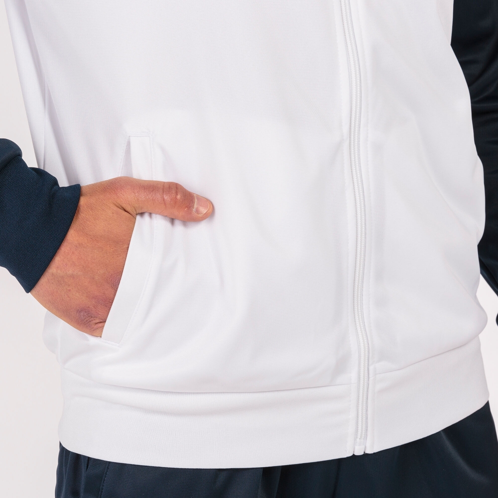 Academy Iv Tracksuit White Navy