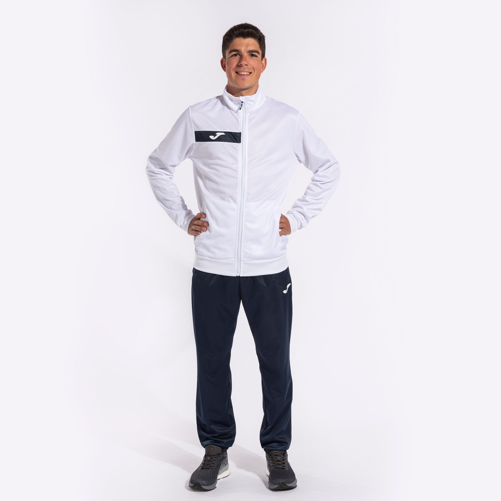 Columbus Tracksuit White Navy