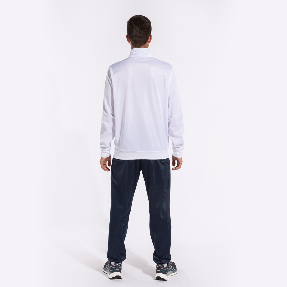 Columbus Tracksuit White Navy