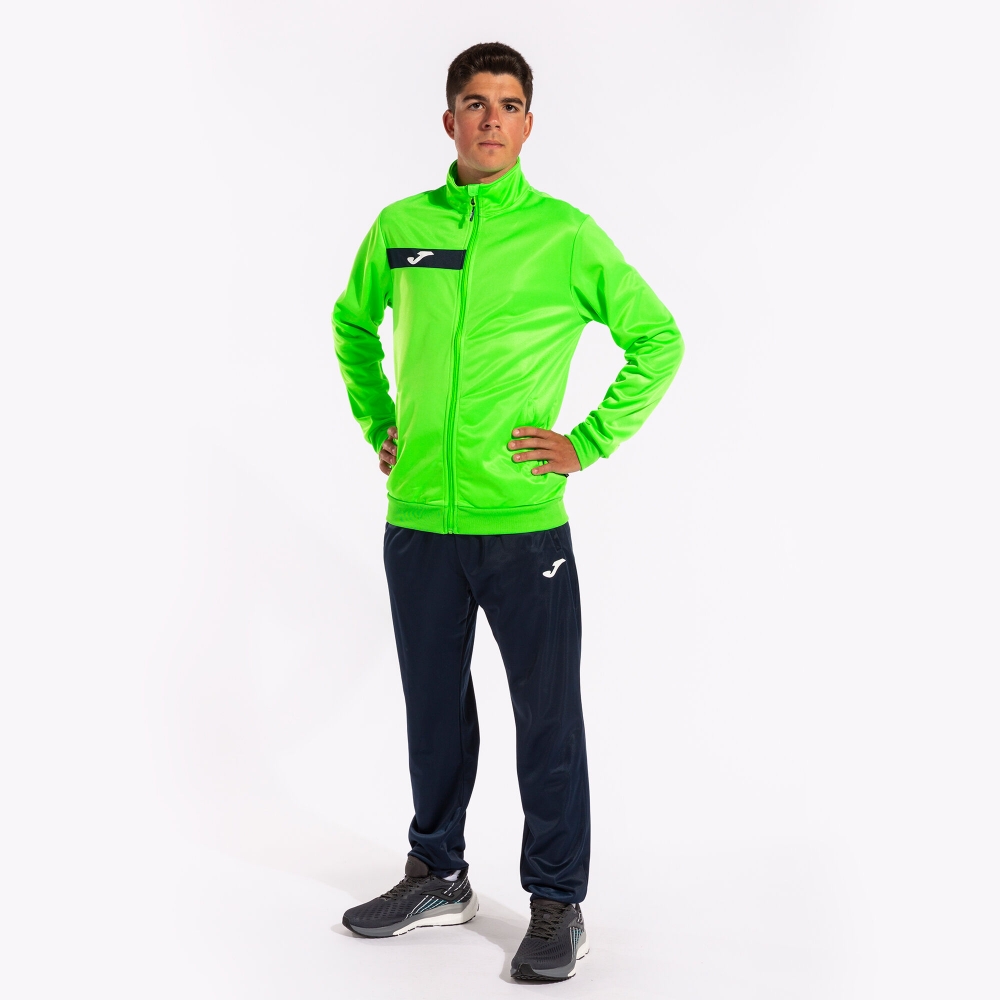 Columbus Tracksuit Fluor Green Navy