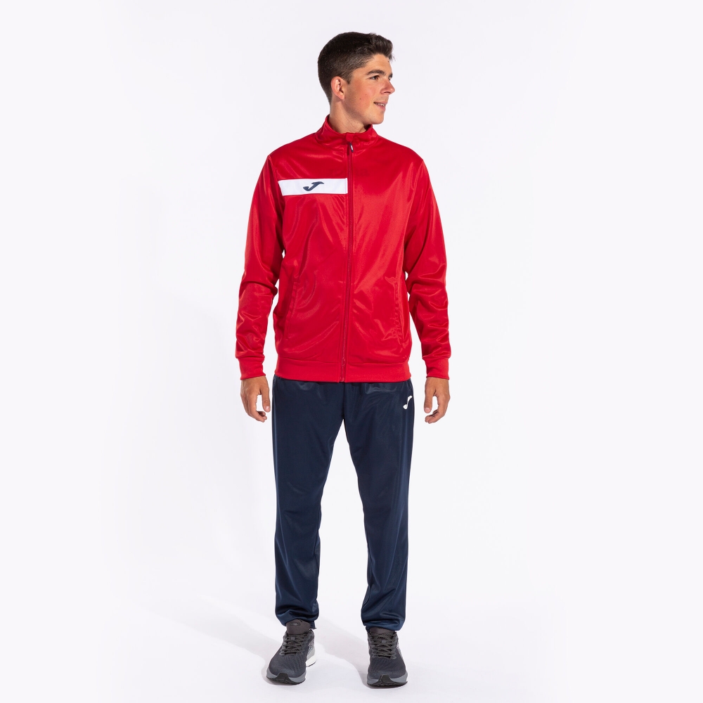 Columbus Tracksuit Red Navy