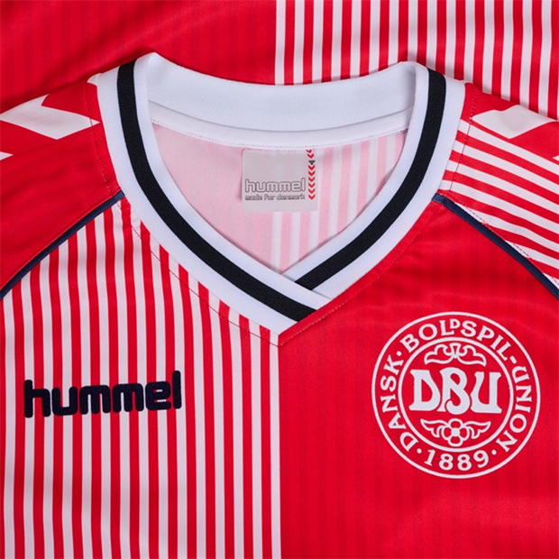 Hummel Denmark 1986 Retro Home Shirt Juniors