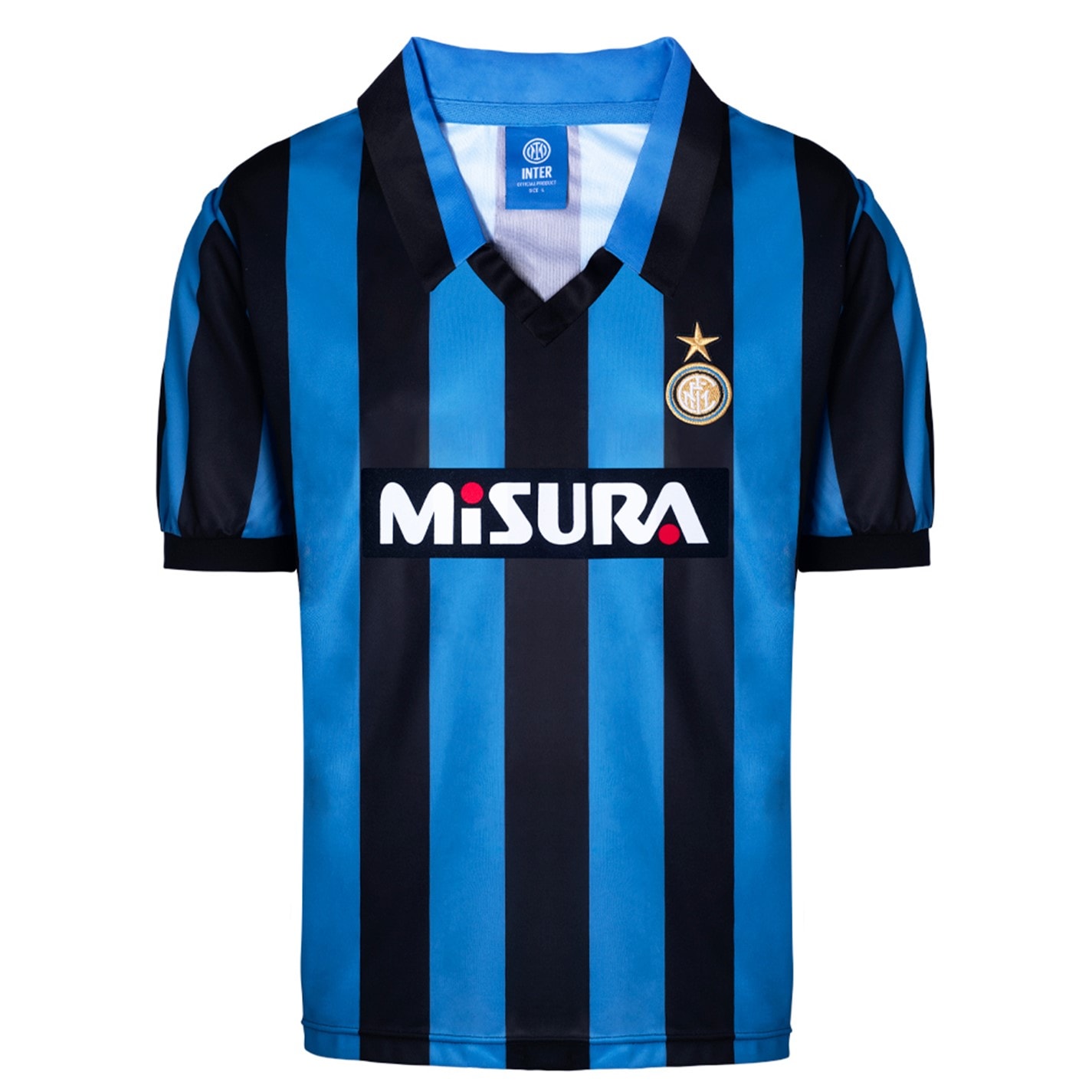 Score Draw Inter Milan Retro Home Shirt 90 Adults