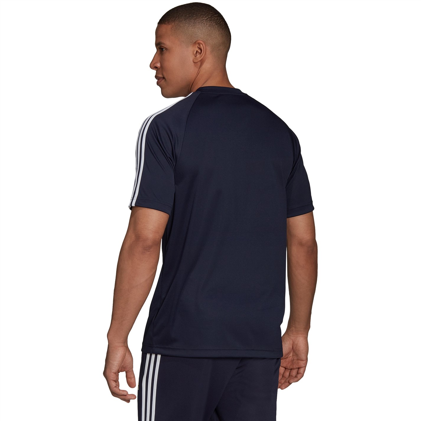 adidas Classic 3 Stripe Sereno T Shirt Mens