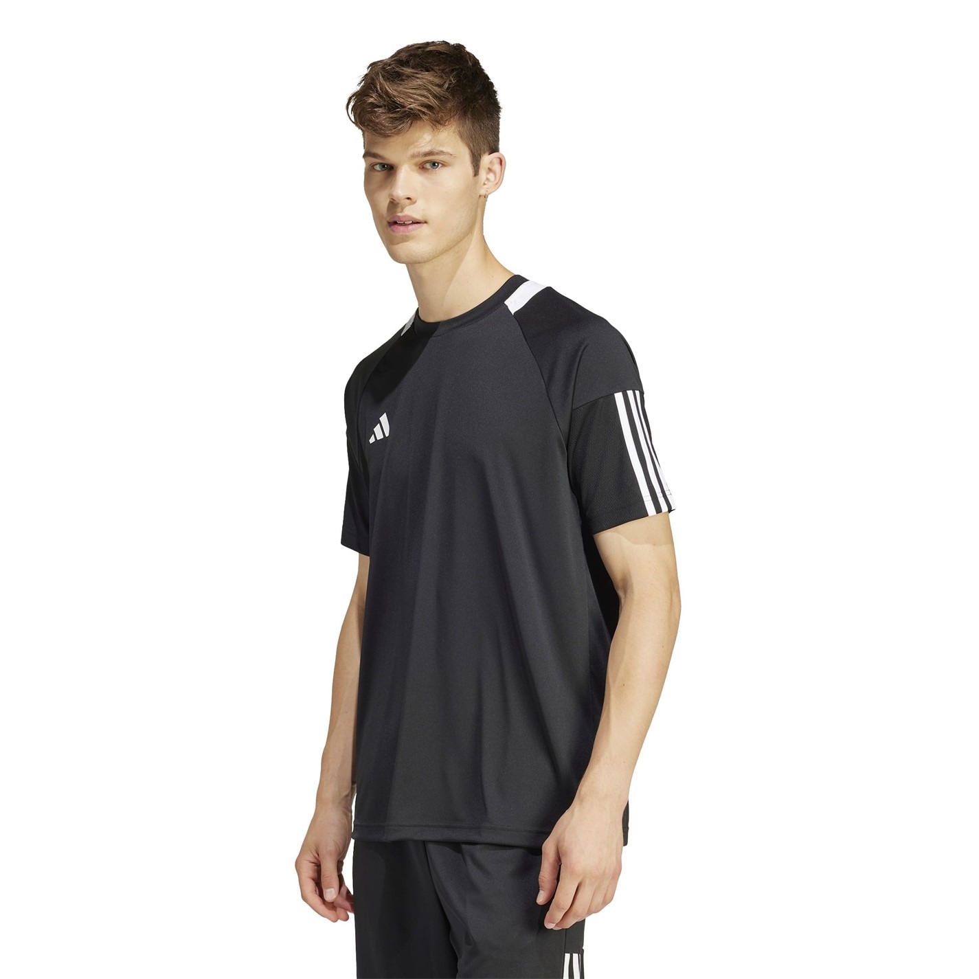 adidas Classic 3 Stripe Sereno T Shirt Mens