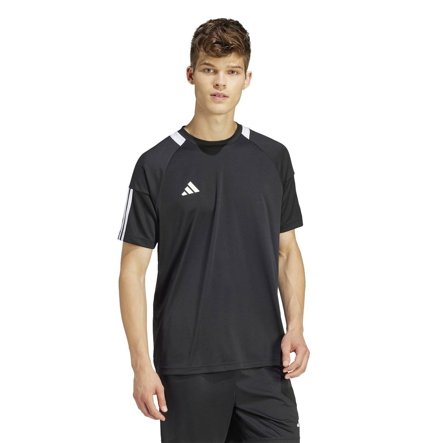 adidas Classic 3 Stripe Sereno T Shirt Mens