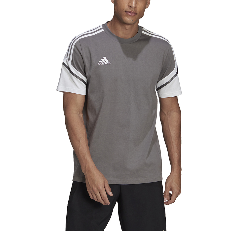 adidas Condivo 22 Tee men's T-shirt, gray and white HD2316