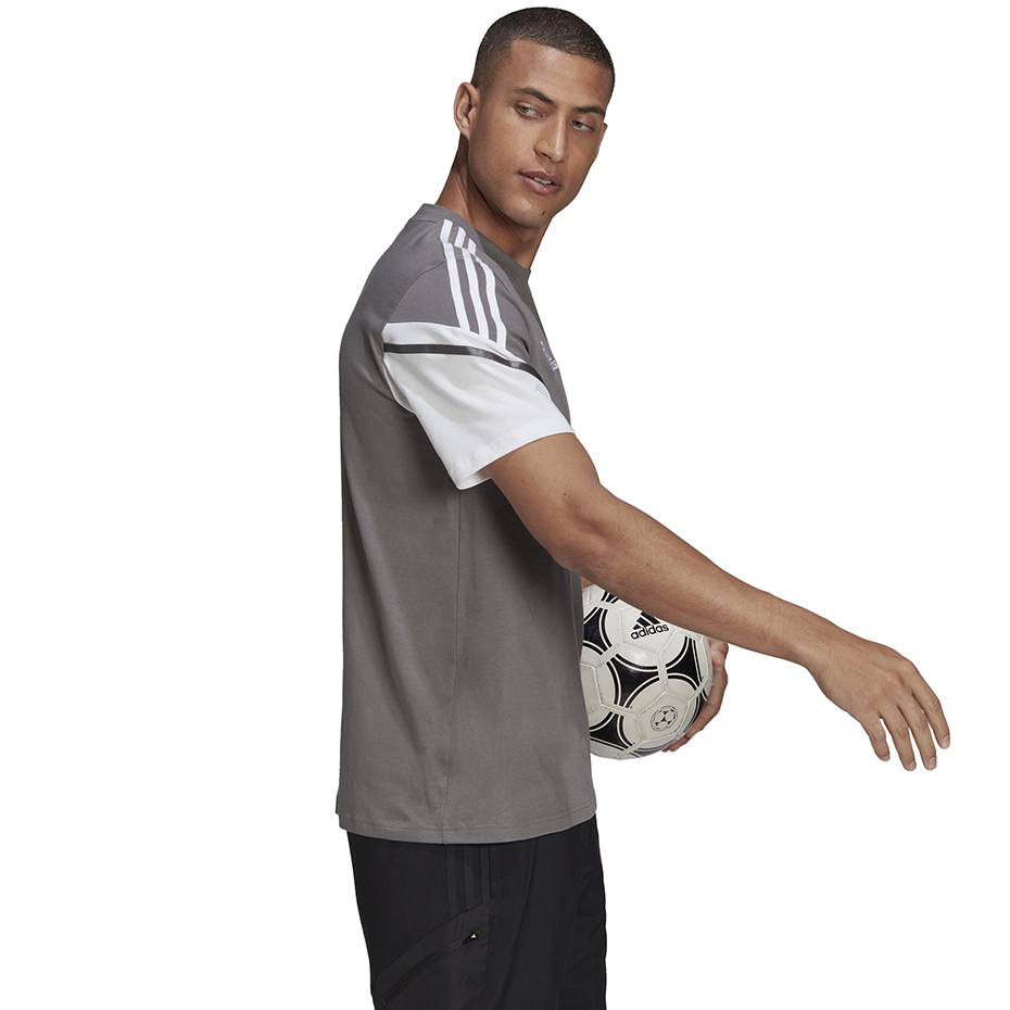 adidas Condivo 22 Tee men's T-shirt, gray and white HD2316