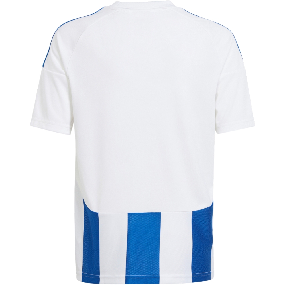 adidas Striped 24 T-shirt for children white and blue IW2134