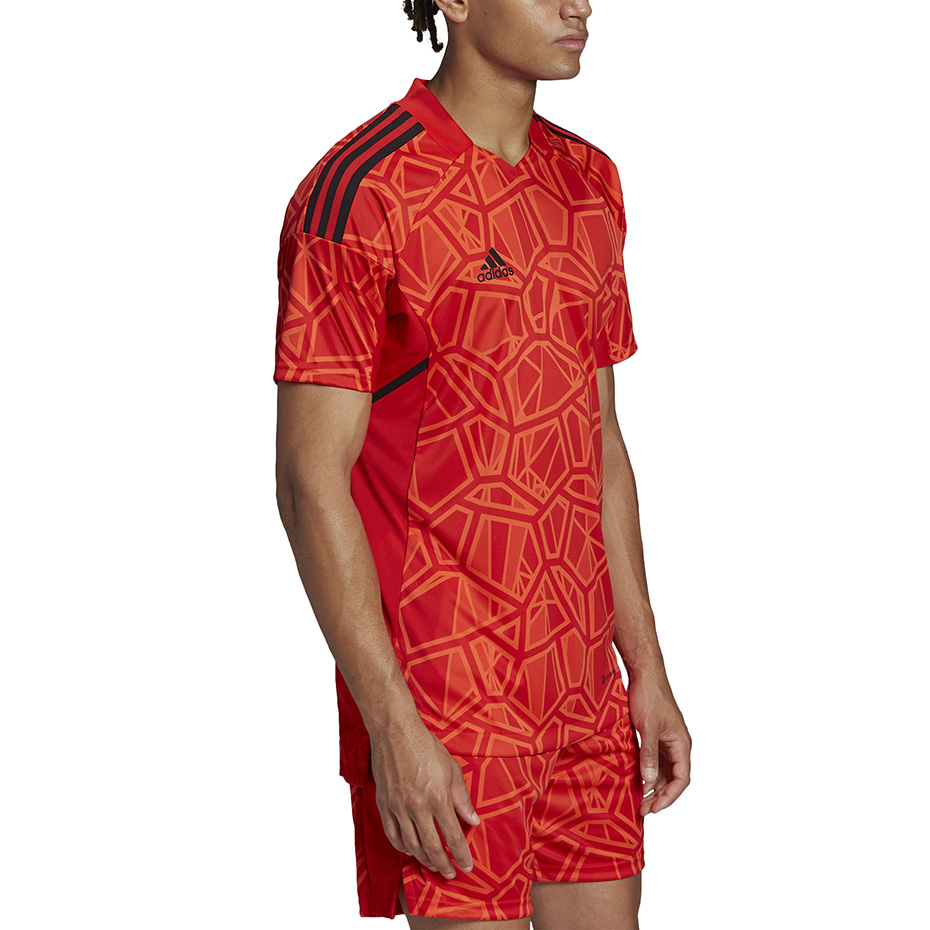 Men's Condivo T-shirt 22 Goalkeeper Jersey Short Sleeve red H21238