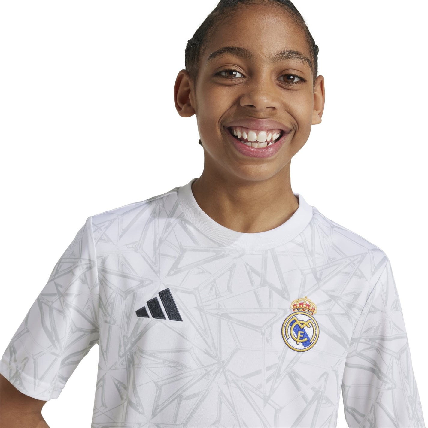 adidas Real Madrid Pre Match Shirt 2024 2025 Juniors