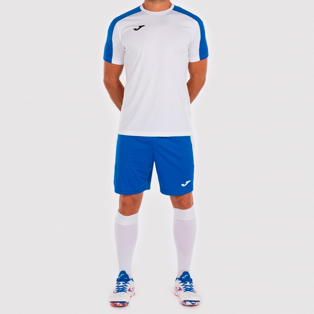 Academy T-shirt White-royal S/s