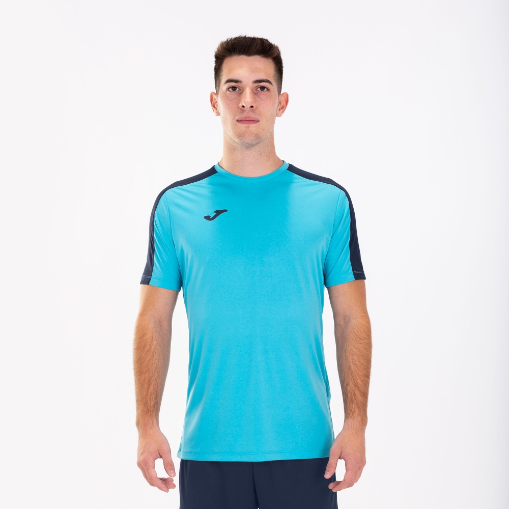 Academy T-shirt Fluor Turquoise-dark Navy S/s