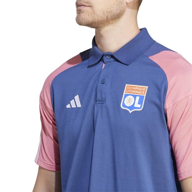 adidas Olympique Lyonnais Tiro 23 Training Polo Shirt Adults