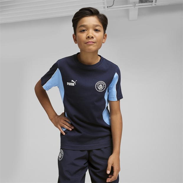 Puma Manchester City Football Archive T-Shirt Juniors