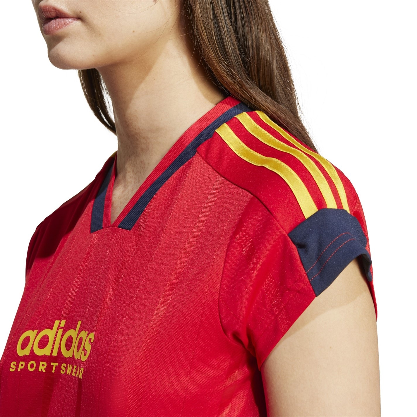 adidas House of Tiro Nations Pack Cut 3-Stripes Crop Jersey Womens